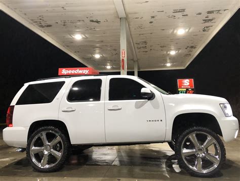 Custom Chevy Tahoe Jacked Up Trucks
