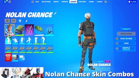 Nolan Chance Skin Combos Fortnite Battle Royale Youtube