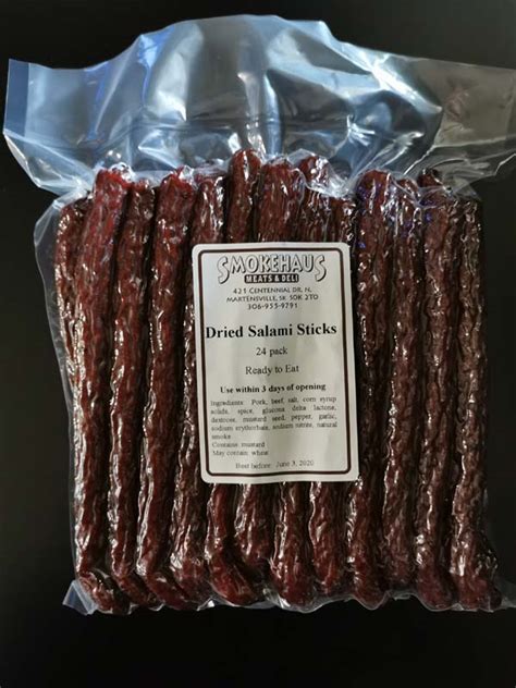 Dried Salami Snack Sticks | Smokehaus Meats & Deli