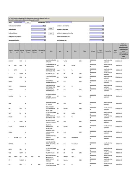 Fillable Online Form IEPF 1 Xls Fax Email Print PdfFiller