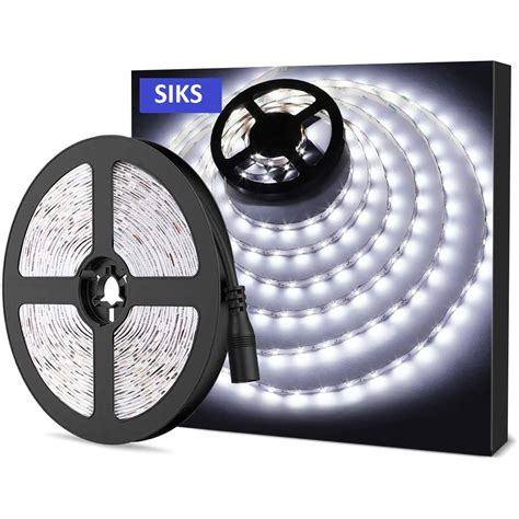 Banda Led Alba Siks® Cu Lumina Rece 5 Metri Cu Alimentator Inclus