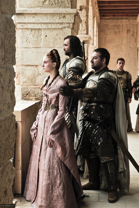 Sansa Stark With Meryn Trant And Sandor Clegane Sansa Stark Photo