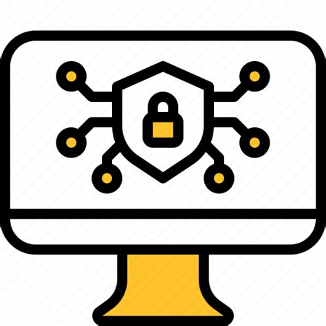 Passcode, desktop, computer, closed, padlock, protection, locked icon ...