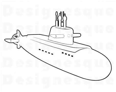 Submarine Silhouette Clip Art - 53+ Koleksi Gambar