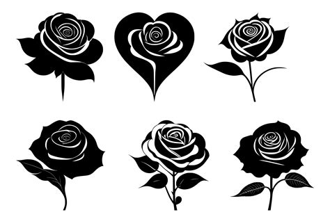 Valentine Rose Vector Heart Illustration Graphic By Creative Designs
