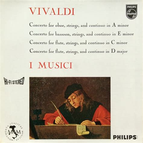 Antonio Vivaldi I Musici Concerto For Oboe Strings And Continuo In