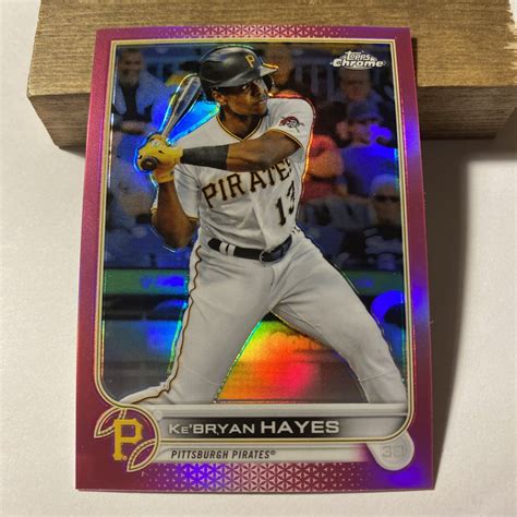 Topps Chrome Kebryan Hayes Pink Refractor Ebay