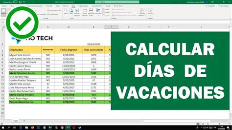 Tabla Para Calcular Vacaciones 2024