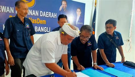 NUSABALI Sekda Bangli IB Giri Putra Juga Daftar Cabup Di NasDem