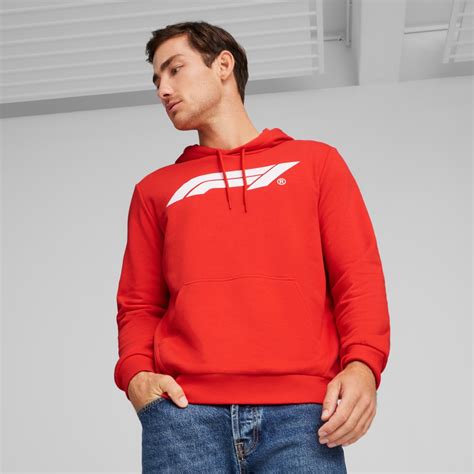 Polerón Con Capucha F1 Ess Motorsport Logo para Hombre Rojo Puma