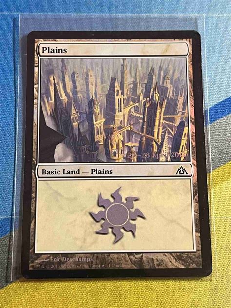 Magic The Gathering MTG Dragon S Maze Prerelease Promo PLAINS Foil EBay