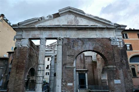 Portico Ottavia In Rome Italy Stock Image Image Of Lazio Ghetto