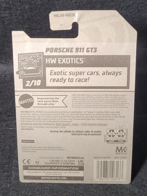 NEW USA Card Hot Wheels 2023 Kroger Exclusive HW Exotics Porsche 911