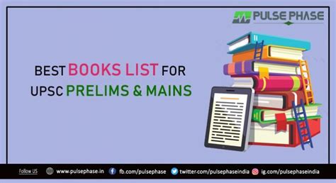 Best Books For Upsc Prelims And Mains Ias Booklist Pulse Phase