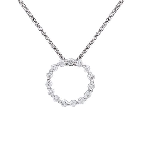 Diamond Halo Pendant - Stones Diamonds