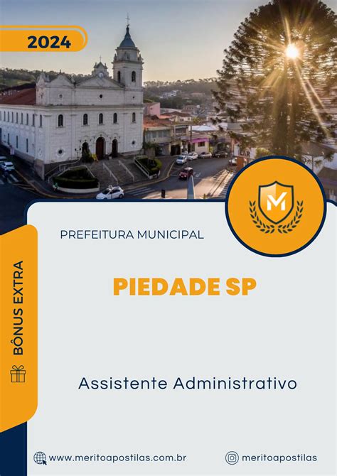 Apostila Assistente Administrativo Prefeitura De Piedade Sp