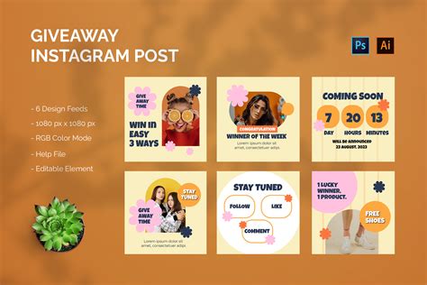 Giveaway Instagram Post Graphic By Streakside · Creative Fabrica
