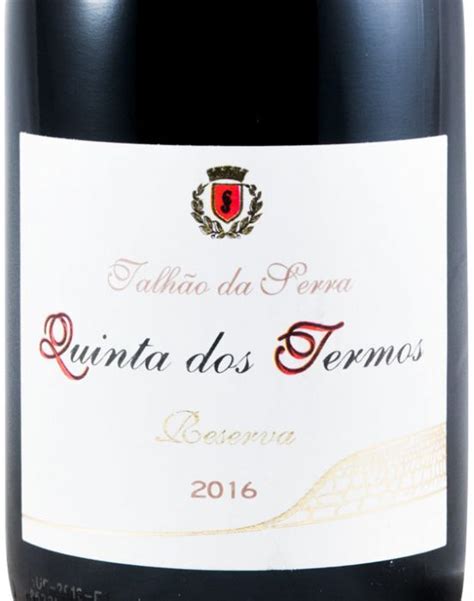 2016 Quinta dos Termos Talhão da Serra Rufete Reserva tinto