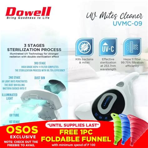 DOWELL UV C Sterilizer Anti Dust Ultraviolet Light Sterilization Mites