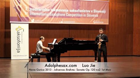 Luo Jie Nova Gorica Johannes Brahms Sonata Op No St