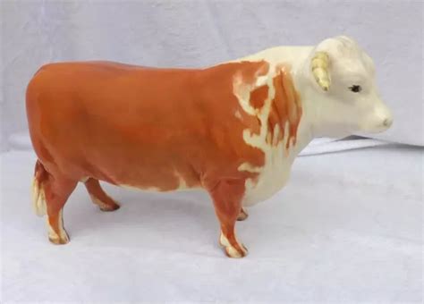 Beswick Hereford Bull Vintage Gloss Finish Made In England 1st