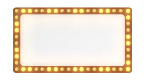 Marquee And Blank Sign With Stars Stock Footage Video 2571458 ...