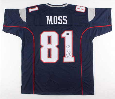 Randy Moss Signed New England Patriots Jersey (Radtle COA) | Pristine ...