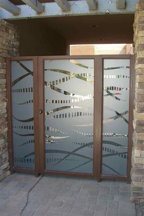 Etched Glass Gate Sans Soucie Art Glass