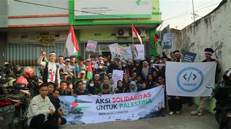 Komunitas Se Lampung Gelar Aksi Solidaritas Untuk Palestina