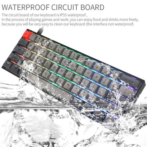 Sk Hot Swappable Mechanical Keyboard Rgb Backlit Wireless Bluetooth Gaming Keyboard