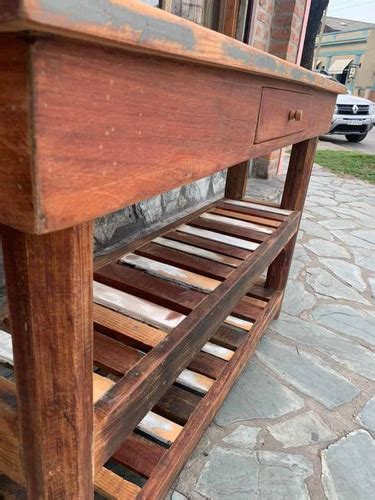 Mesa De Arrime Madera Reciclada Pinotea Vintage R Stica En Venta En