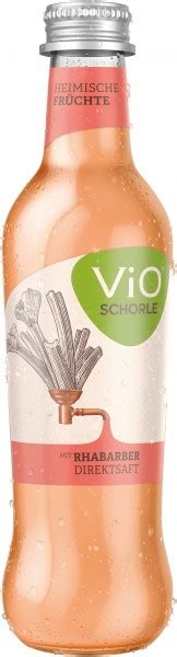 Vio Schorle Rhabarber Direktsaft 24x0 33l MW Glas