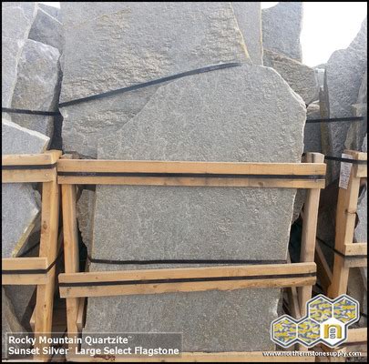 Quartzite Flagstone 1 1 2 2 Large Select Sunset Silver