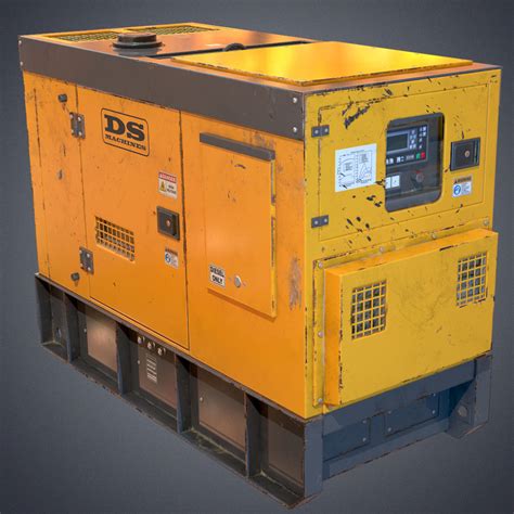 Industrial Power Generator 2 3d Model Cgtrader