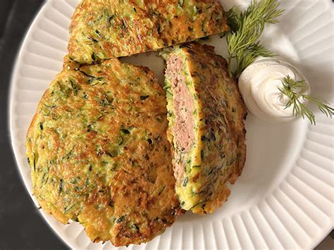 Оладьи из Цукини с Мясной Начинкой | Mydeliciousmeals.com