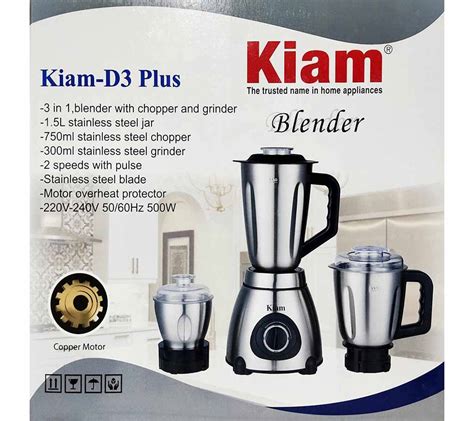 Kiam Mixer Blender 3 IN 1 D3 Plus 1248179 Buy From Green Button In