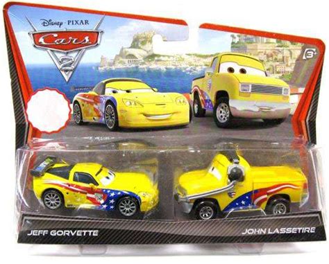 Disney Pixar Cars Cars 2 Jeff Gorvette John Lassetire Exclusive 155