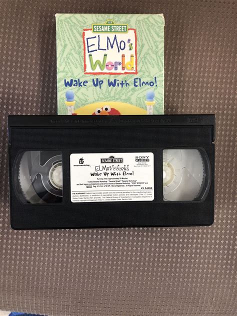 Elmos World Wake Up With Elmo Vhs Ebay