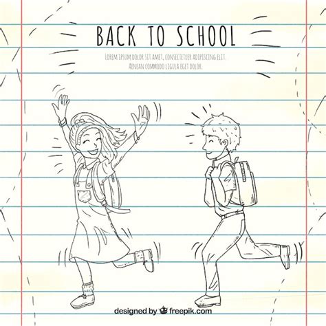 Back to school drawing illustration Vector | Free Download