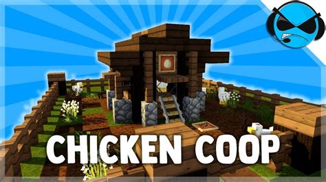 Minecraft Tutorial How To Build A Chicken Coop Egg Farm Youtube Minecraft Farm Minecraft