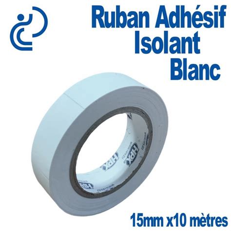 Ruban Adh Sif Isolant Pvc Blanc Mm En Rouleau De M Tres