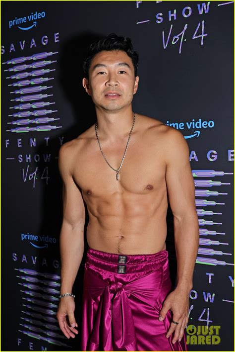 Photo Simu Liu Shirtless Fenty Show Photo Just Jared