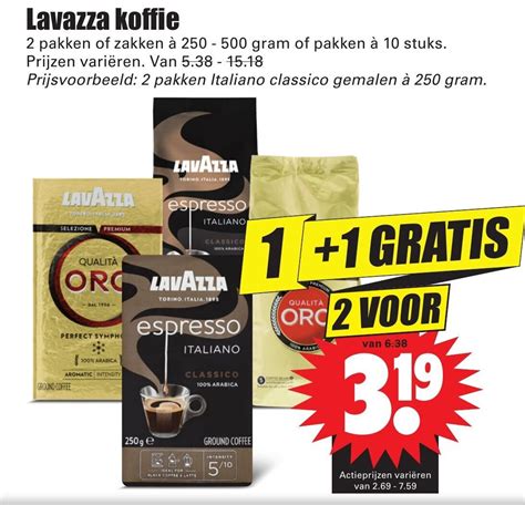 Lavazza Koffie Gr Aanbieding Bij Dirk