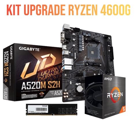 Kit Upgrade Processador AMD Ryzen 5 4600G Placa Mãe MSI A320MA Pro