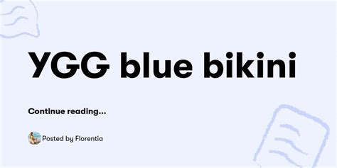 YGG Blue Bikini Florentia Buymeacoffee