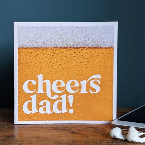 Cheers Dad Fathers Day Card By Hands And Hearts