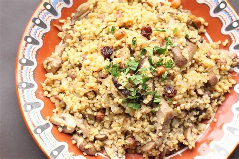 Un Peu Gay Dans Les Coings Pilaf De Boulghour Aux Champignons