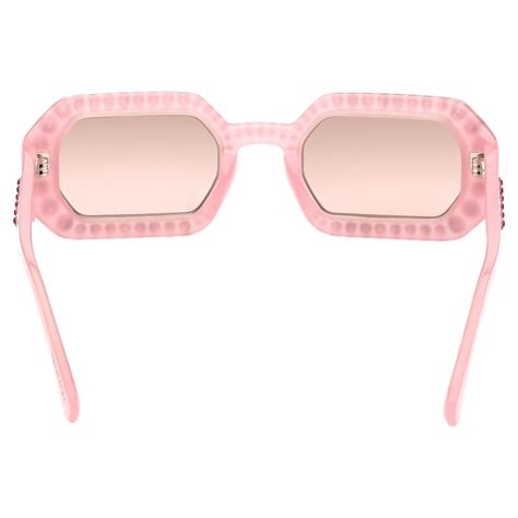 Sonnenbrille Achteckform Pavé Sk0345 72u Rosa Swarovski