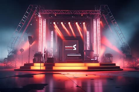 Premium AI Image | Product displays at music events