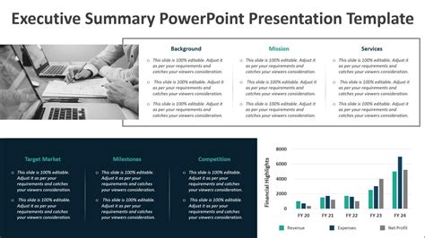 Executive Summary Powerpoint Presentation Template Kridha Graphics